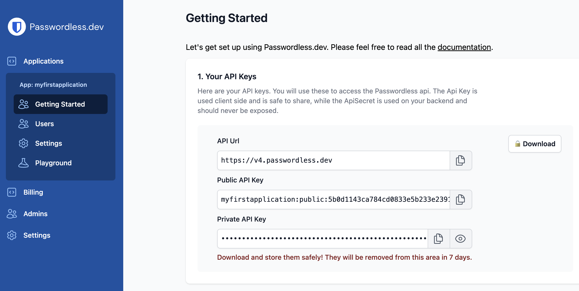Creating a Passwordless.dev application